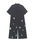 Polka Dot Drawstring Shirt Jumpsuit